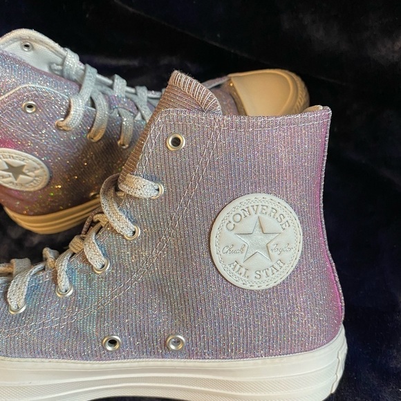 Converse all star night sky gradient shine high tops 5 - Picture 8 of 8